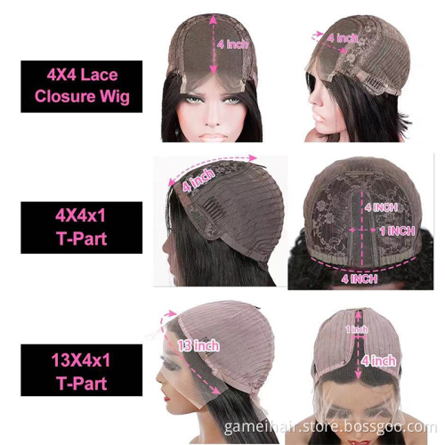 A large number of wholesale black woman  with bang dropshipping blond lace frontal kinky curly human hair wig